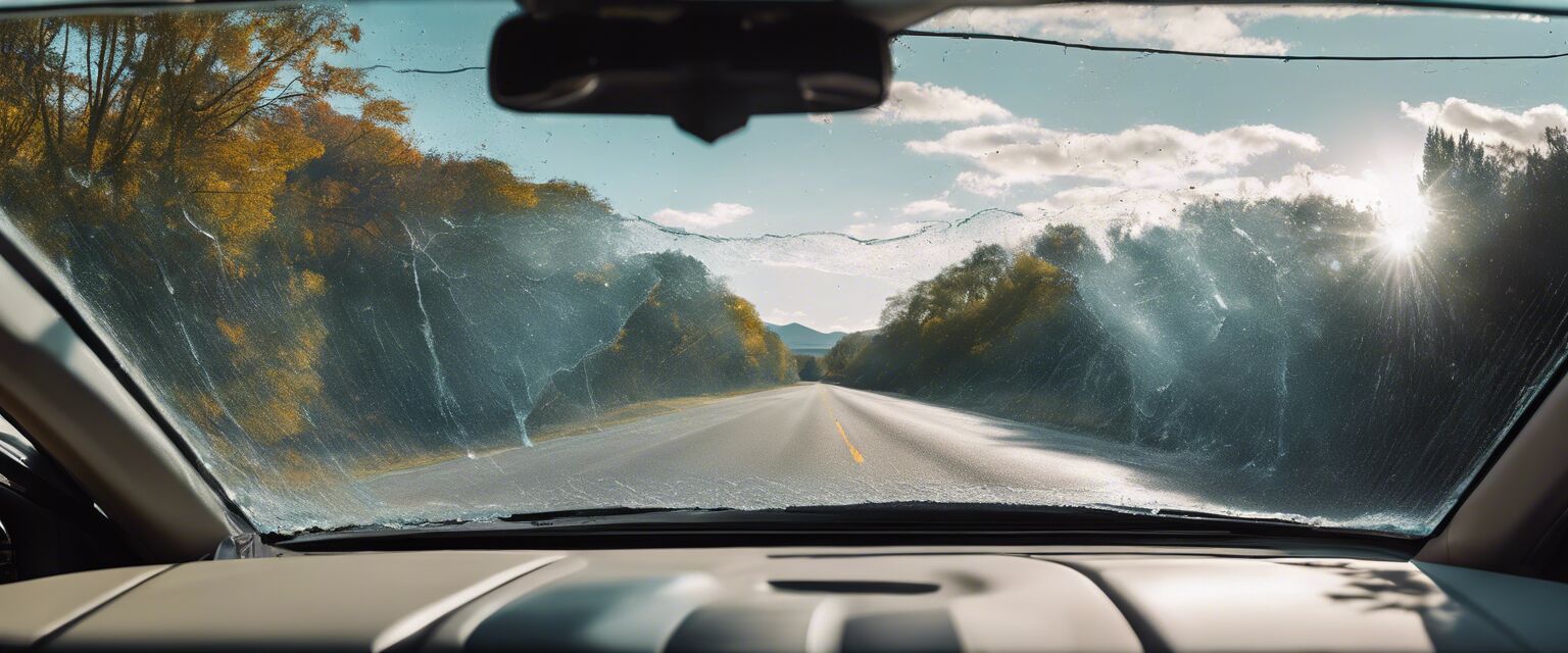 Before and after windshield repair